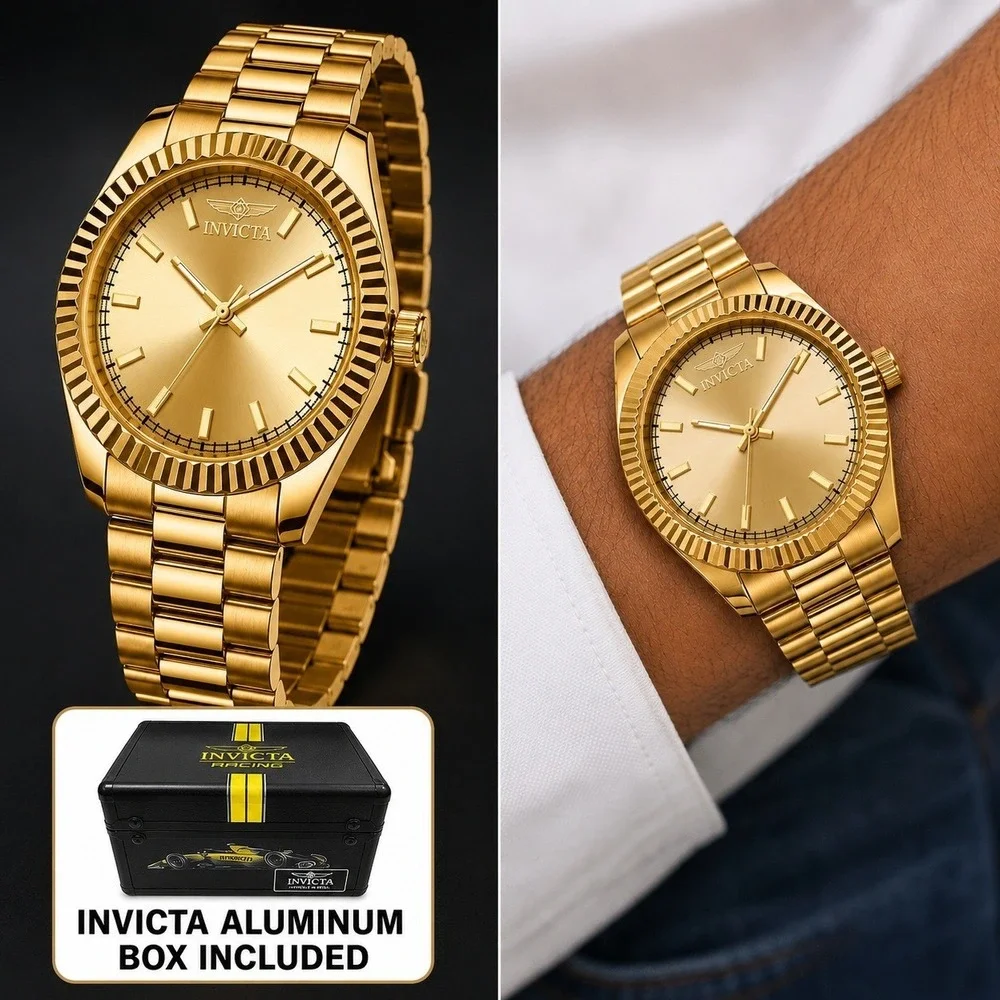 Invicta Specialty I by Invicta Men's Watch 40mm Gold, Aluminum Box Included New